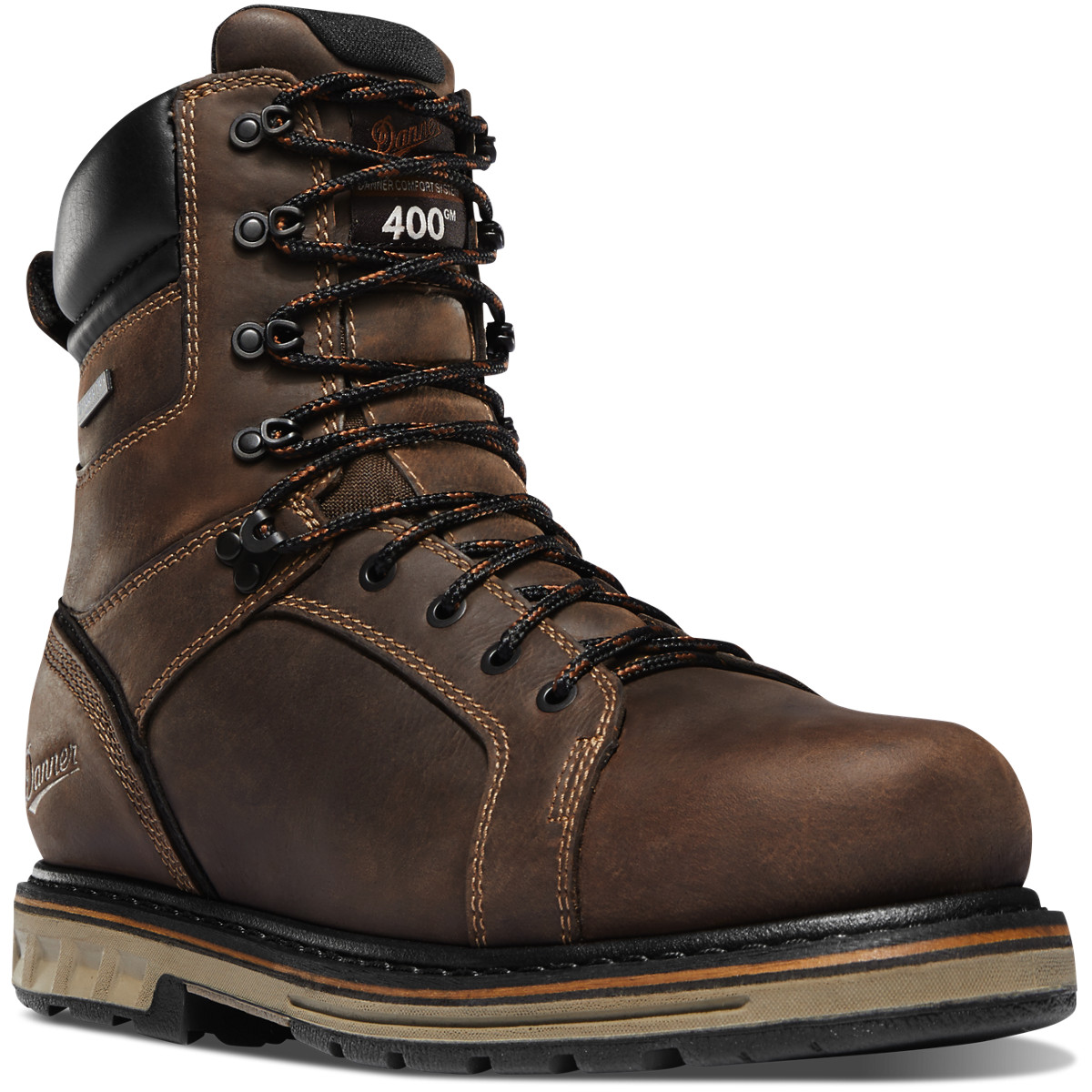 Danner Mens Steel Yard 8 Work Boots Dark Brown - ONL038517